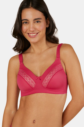 Buy Triumph Padded Non Wired Full Coverage Super Support Bra - Electric Raspberry